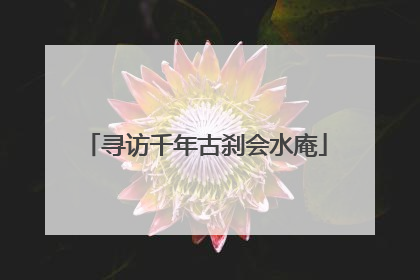 寻访千年古刹会水庵