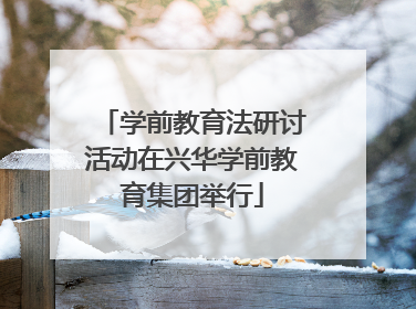 学前教育法研讨活动在兴华学前教育集团举行