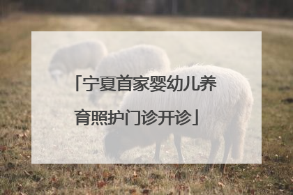 宁夏首家婴幼儿养育照护门诊开诊