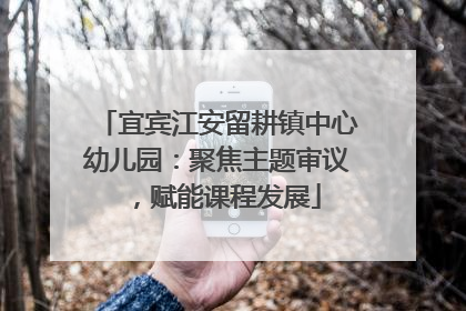 宜宾江安留耕镇中心幼儿园：聚焦主题审议，赋能课程发展