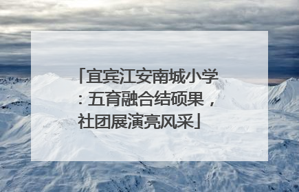 宜宾江安南城小学：五育融合结硕果，社团展演亮风采