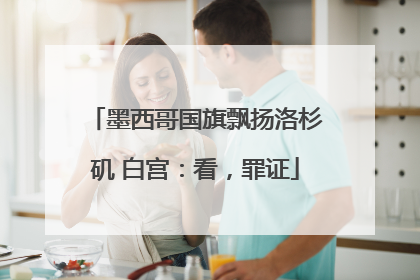 墨西哥国旗飘扬洛杉矶 白宫：看，罪证