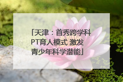天津：首秀跨学科PT育人模式 激发青少年科学潜能
