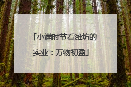 小满时节看潍坊的实业：万物初盈