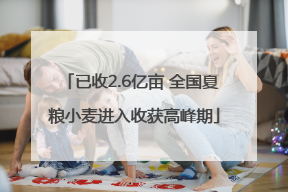 已收2.6亿亩 全国夏粮小麦进入收获高峰期