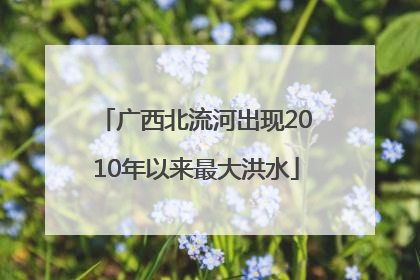 广西北流河出现2010年以来最大洪水