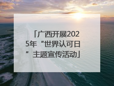广西开展2025年“世界认可日”主题宣传活动