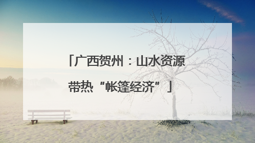 广西贺州：山水资源带热“帐篷经济”