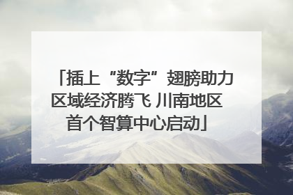插上“数字”翅膀助力区域经济腾飞 川南地区首个智算中心启动