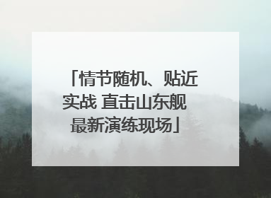 情节随机、贴近实战 直击山东舰最新演练现场