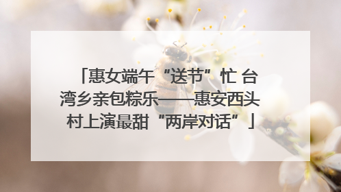 惠女端午“送节”忙 台湾乡亲包粽乐——惠安西头村上演最甜“两岸对话”