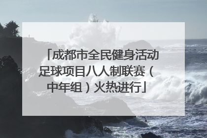 成都市全民健身活动足球项目八人制联赛（中年组）火热进行
