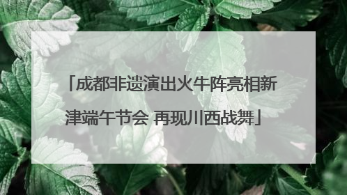 成都非遗演出火牛阵亮相新津端午节会 再现川西战舞