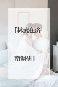 林武在济南调研