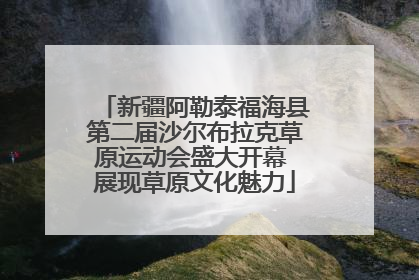 新疆阿勒泰福海县第二届沙尔布拉克草原运动会盛大开幕 展现草原文化魅力