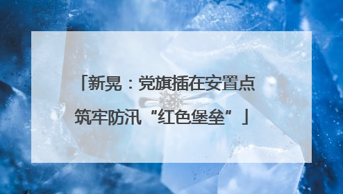 新晃：党旗插在安置点 筑牢防汛“红色堡垒”