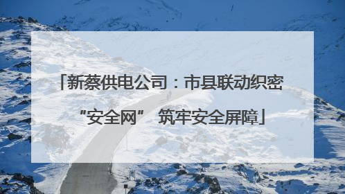 新蔡供电公司：市县联动织密“安全网” 筑牢安全屏障