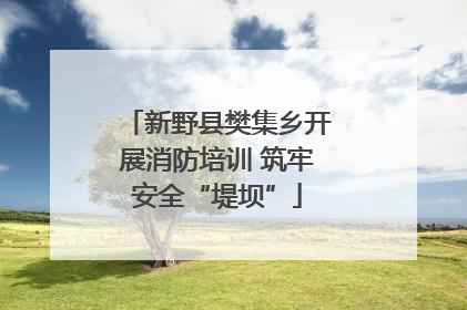 新野县樊集乡开展消防培训 筑牢安全“堤坝”
