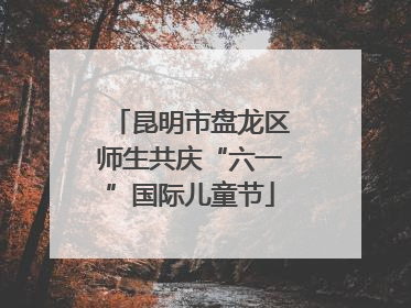 昆明市盘龙区师生共庆“六一”国际儿童节