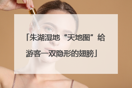 朱湖湿地“天地图”给游客一双隐形的翅膀