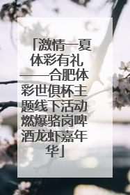 激情一夏 体彩有礼——合肥体彩世俱杯主题线下活动燃爆骆岗啤酒龙虾嘉年华