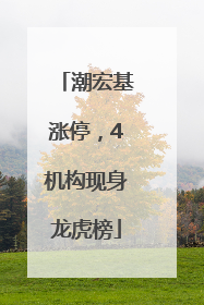 潮宏基涨停，4机构现身龙虎榜