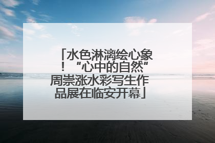 水色淋漓绘心象！“心中的自然”周崇涨水彩写生作品展在临安开幕