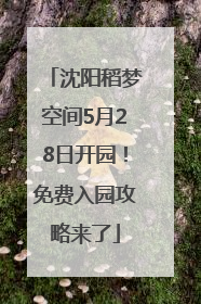 沈阳稻梦空间5月28日开园！免费入园攻略来了