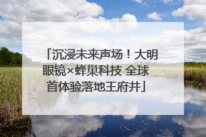 沉浸未来声场！大明眼镜×蜂巢科技 全球首体验落地王府井