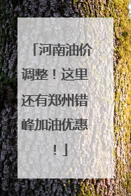 河南油价调整！这里还有郑州错峰加油优惠！