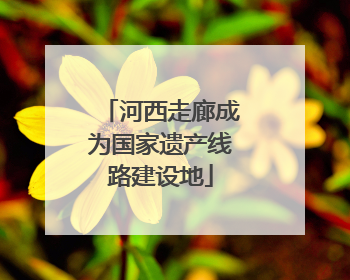 河西走廊成为国家遗产线路建设地
