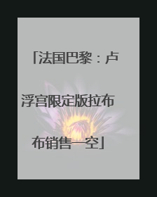 法国巴黎：卢浮宫限定版拉布布销售一空
