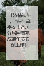 浓情端午，“粽”享平安！香坊分局圆满完成端午节安保工作