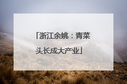 浙江余姚：青菜头长成大产业