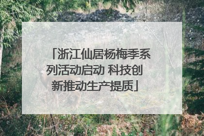 浙江仙居杨梅季系列活动启动 科技创新推动生产提质