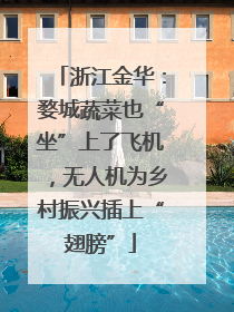 浙江金华：婺城蔬菜也“坐”上了飞机，无人机为乡村振兴插上“翅膀”