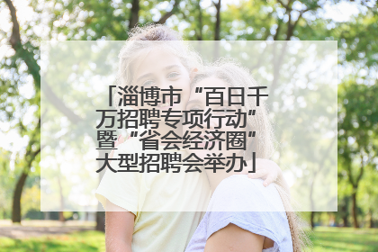淄博市“百日千万招聘专项行动”暨“省会经济圈”大型招聘会举办