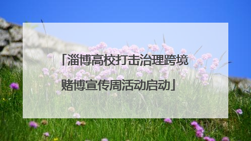 淄博高校打击治理跨境赌博宣传周活动启动
