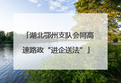 湖北鄂州支队会同高速路政“进企送法”