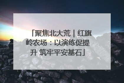 聚焦北大荒｜红旗岭农场：以演练促提升 筑牢平安基石