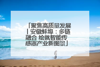 聚焦高质量发展丨安徽蚌埠：多链融合 绘就智能传感器产业新图景