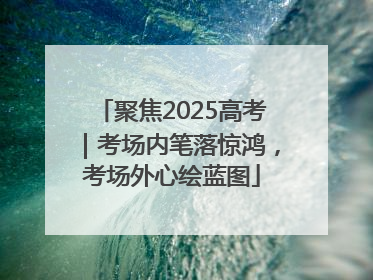 聚焦2025高考｜考场内笔落惊鸿，考场外心绘蓝图