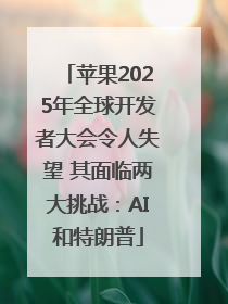 苹果2025年全球开发者大会令人失望 其面临两大挑战：AI和特朗普