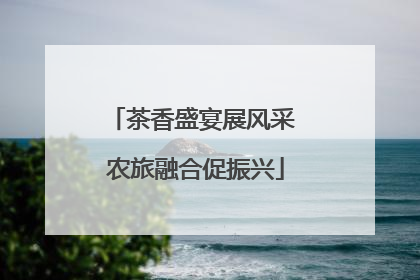 茶香盛宴展风采 农旅融合促振兴