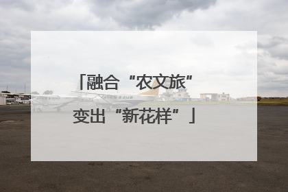 融合“农文旅” 变出“新花样”