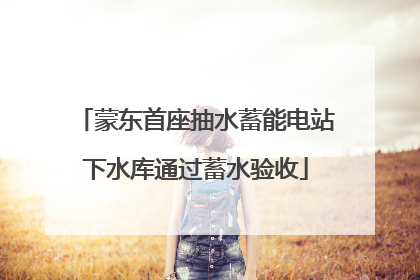 蒙东首座抽水蓄能电站下水库通过蓄水验收