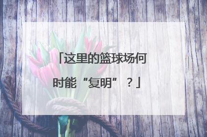 这里的篮球场何时能“复明”？