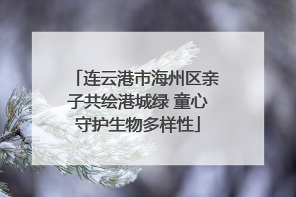 连云港市海州区亲子共绘港城绿 童心守护生物多样性