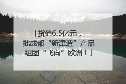 货值6.5亿元，一批成都“新津造”产品组团“飞向”欧洲！