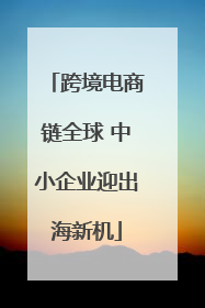 跨境电商链全球 中小企业迎出海新机